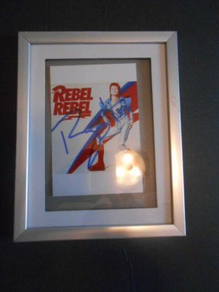 David Bowie Autographed Framed Photo