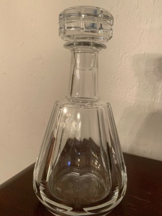 Baccarat French Crystal Decanter W/stopper Talleyrand Signed