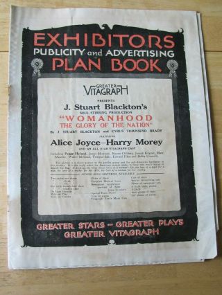 1917 Film Movie Womanhood Vitagraph Advertising Posters Lobby Cards Etc Rough
