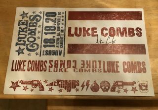 Luke Combs Autographed 11x17 Poster