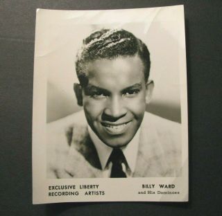 C.  1950s Billy Ward And His Dominoes Rare Signed Promo Photo – Jackie Wilson