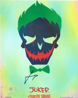 Jared Leto Signed Autographed Suicide Squad Joker 8x10 Photo Movie