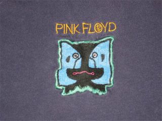 Pink Floyd _rare Xl_ Embroidered Promo 1994 World Tour Shirt Blue Vtg Rock Metal