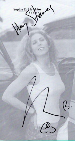 Sophie B.  Hawkins Singer Hand Signed Autograph Cd Cover (no Cd)