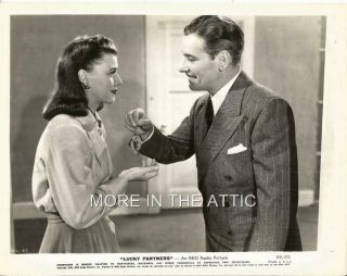 Ginger Rogers And Ronald Colman Are Lucky Partners Orig Vintage Rko Film Still