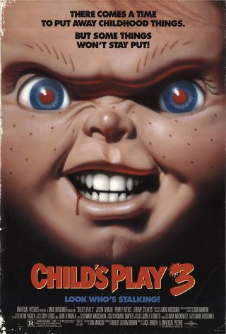 Child’s Play 3 1991 27x41 Orig Movie Poster Fff - 49735 Rolled Jeremy Sylvers