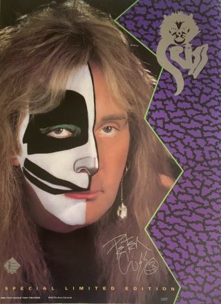 Kiss,  Peter Criss Cat 1 Promotion Poster From 1993.  Number 1927