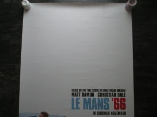 LE MANS 66 UK MOVIE POSTER 27x40 DOUBLE - SIDED ONE SHEET 2019 POSTER 3