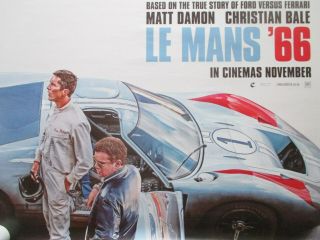 LE MANS 66 UK MOVIE POSTER 27x40 DOUBLE - SIDED ONE SHEET 2019 POSTER 6