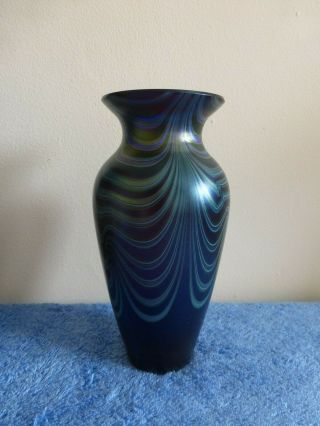 Okra Glass Vase Neptune Bnib