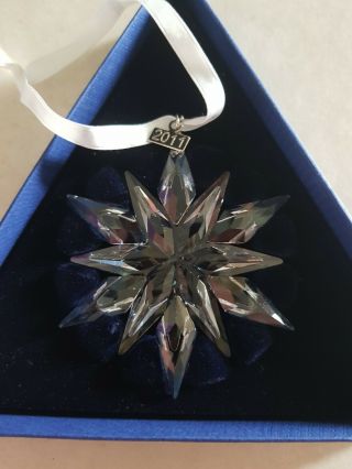 Swarovski Christmas 2011 Star Snowflake Ornament 20years Crystal