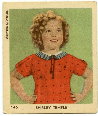 Shirley Temple Dutch Vintage Small Colorized Card Nr.  146