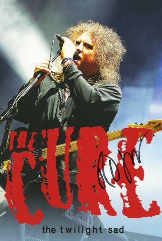 The Cure Robert Smith autographed concert poster 2016 Lovesong,  Just Like Heaven 2