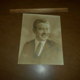Tom Moore Was An Irish - American Actor And Director Hand Signed 7.  5 X 9.  5 Photo