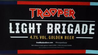 Iron Maiden Trooper Beer Light Brigade Bar Runner,  Pump Clip & 10 Bar Mats.  RARE 5