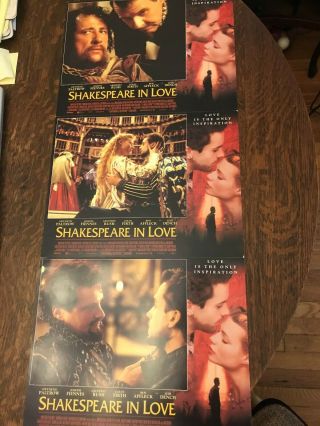 Shakespeare In Love - Set Of 8 Lobby Cards