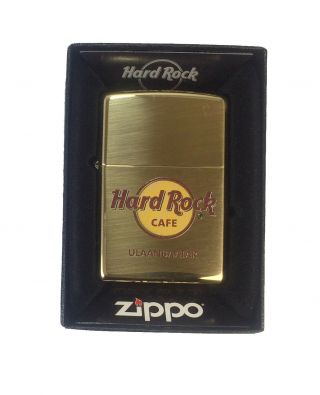 Hard Rock Cafe Ulaanbaatar Mongolia Zippo Brass