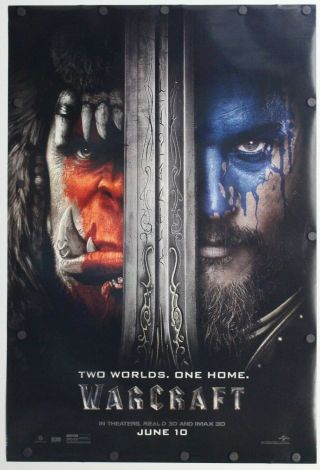 Warcraft: The Beginning 2016 Double Sided Movie Poster 27 X 40