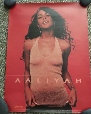 Aaliyah Rare 24x18 Promo Poster 2 Sided
