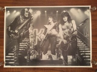 Kiss Poster Rare Chip Rock Outtake Lithograph Alive 2 Era Shape