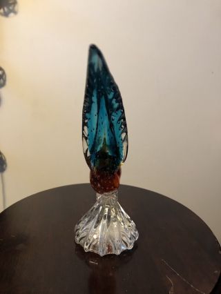 Large Vintage Seguso Murano Glass Bird 5