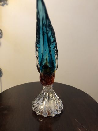 Large Vintage Seguso Murano Glass Bird 6