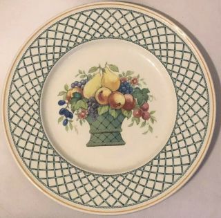 Villeroy & Boch Basket Pattern Eight (8) 10 1/2” Dinner Plates