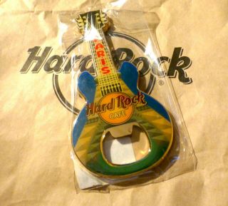 Hard Rock Cafe Paris Hrc • Bottle Opener City Magnet Guitar •