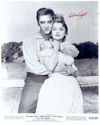 Debra Paget Hand - Signed Love Me Tender 8x10 Lifetime Elvis Presley Portrait