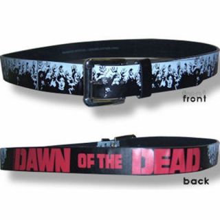 Dawn Of The Dead Zombies Black Leather Belt Xl X Large Official