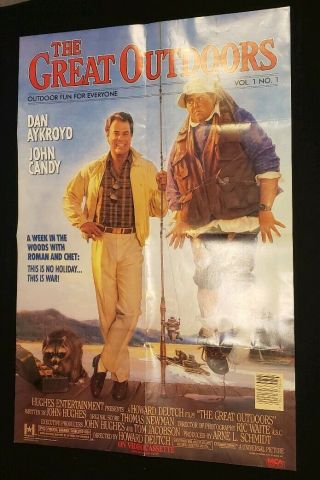 1989 Vhs Release The Great Outdoors John Candy Movie Poster