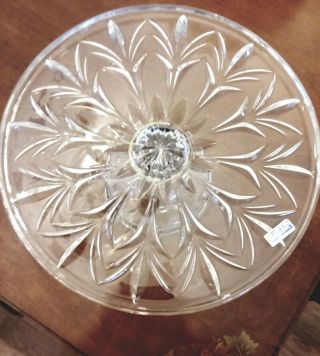 VINTAGE Waterford Crystal CANTERBURY CAKE PLATE/STAND - MARQUIS BY WATERFORD 11 