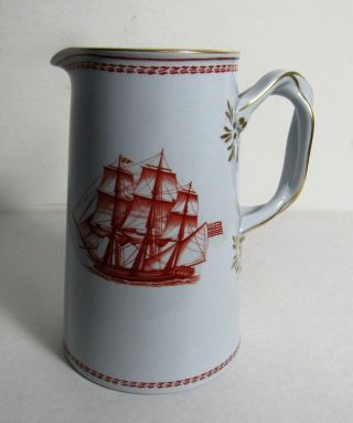 Spode Red Trade Winds Small16 Ounce Jug