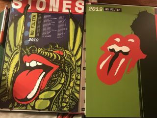 THE ROLLING STONES 2019 NO FILTER TOUR VIP MERCH PACKAGE PHOTOS BOOK LITHOGRAPHS 4