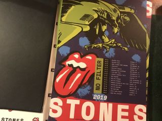THE ROLLING STONES 2019 NO FILTER TOUR VIP MERCH PACKAGE PHOTOS BOOK LITHOGRAPHS 5