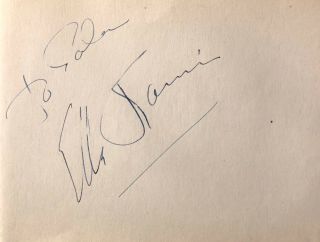 Ella Raines Autographed Hand Signed 4x6 Vintage Album Page W/coa Phantom Lady
