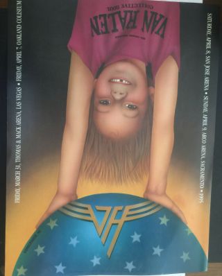 Bill Graham Presents Van Halen Poster 1995 Eddie Van Halen Collective Soul