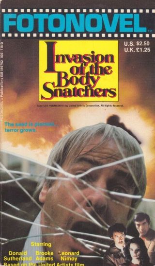 Jack Finney: Invasion Of The Body Snatchers.  Fotonovel 1979,  1st Thus.  763538