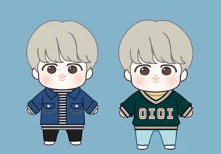 KPOP BTS JIMIN Plush doll toy with 2sets clothes Cookie - JIMIN doll Limited 20cm 2