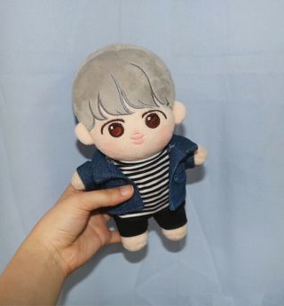KPOP BTS JIMIN Plush doll toy with 2sets clothes Cookie - JIMIN doll Limited 20cm 5