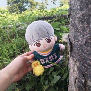 KPOP BTS JIMIN Plush doll toy with 2sets clothes Cookie - JIMIN doll Limited 20cm 6