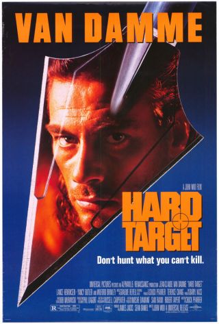 Hard Target Movie Poster Ss 27x40 Jean Claude Van Damme