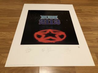 Rush 2112 Limited Edition Plate Signed Lithograph 2430/2500
