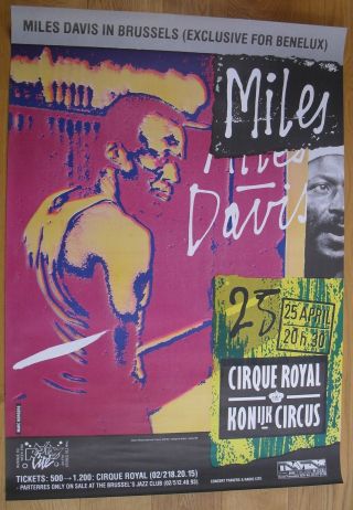 Miles Davis Concert Poster Jazz 