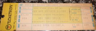 1973 York Dolls Ticket Stub Halloween Waldorf Astoria Johnny Thunders
