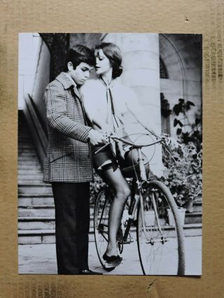 Tina Aumont In Clipped Stockings On A Bicycle Leggy Photo 1973 Malizia
