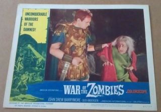 War Of The Zombies Movie Poster Lobby Card 3 1965 11x14