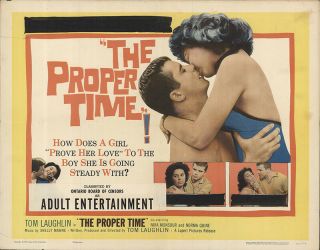 The Proper Time 1962 22x28 Orig Movie Poster Fff - 56146 Fine,  Very Good
