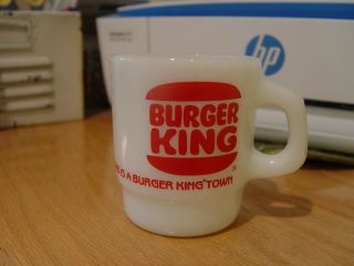 Fire - King This Is A Burger King Town Stackable Advertising Coffee Mug