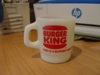 Fire - King THIS IS A BURGER KING TOWN Stackable Advertising Coffee Mug 2
